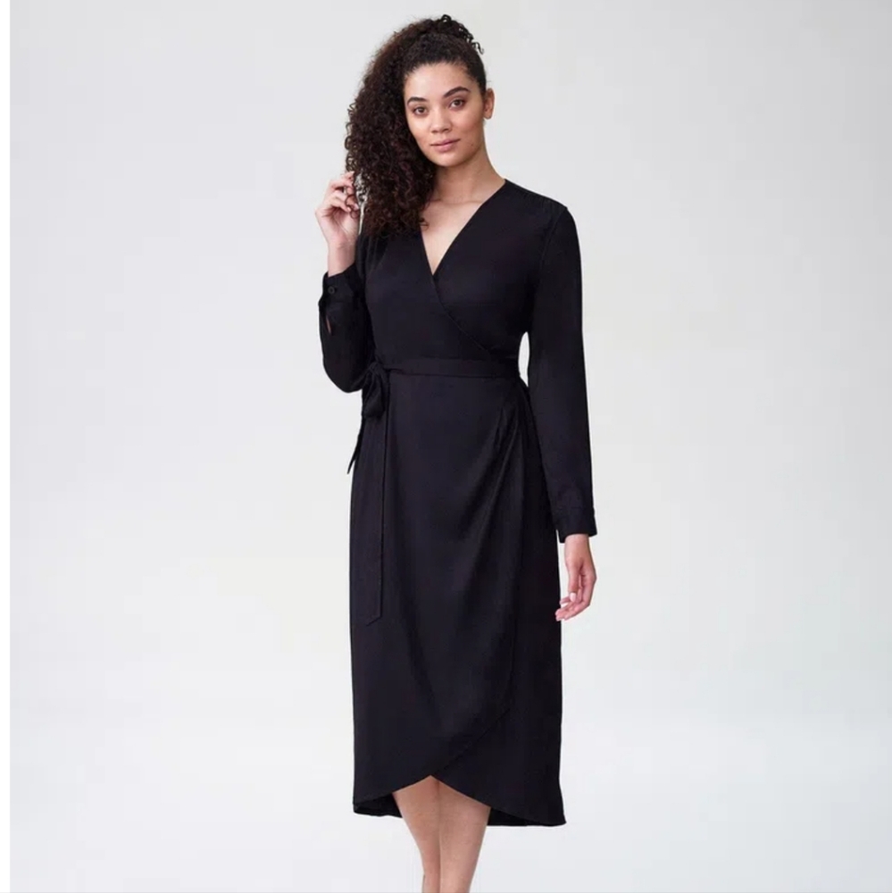 Universal Standard Black Long Sleeve Dress